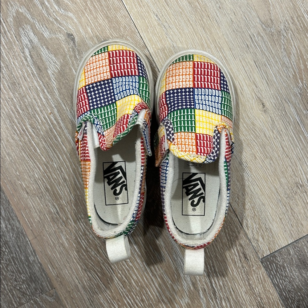 Toddler Pride Patchwork Vans